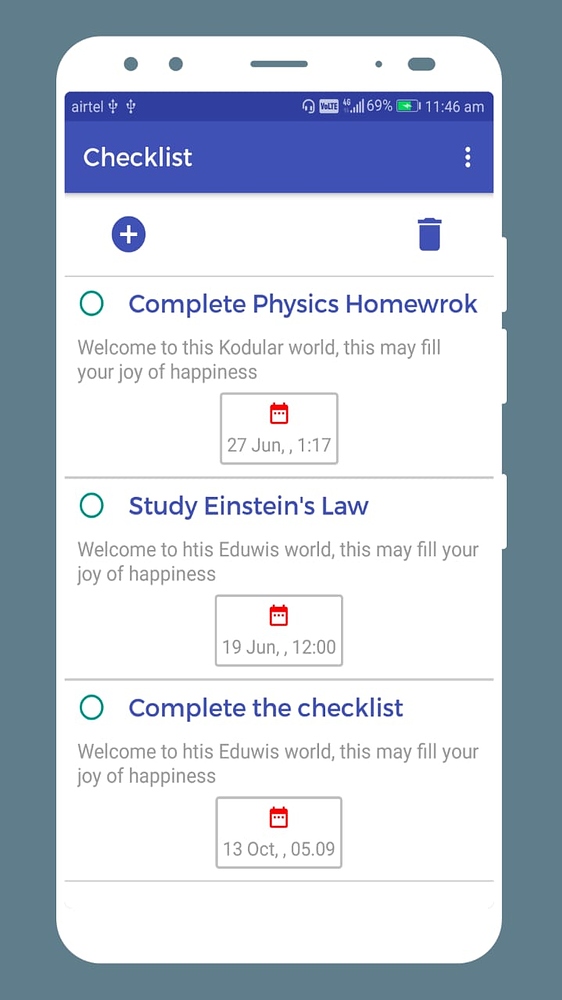 todo list